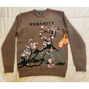 RGSTR Unisex Men’s Large Cherry Blossom Chocolate Mousse Heavyweight Sweater